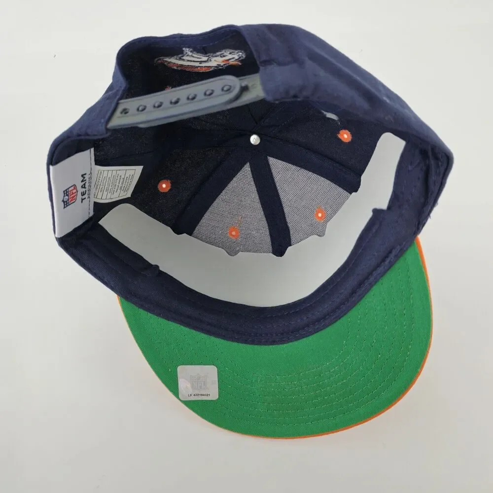 Denver Broncos Hat Cap NFL Team Apparel Orange Logo Adjustable‎ Snap Back